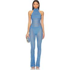 Retrofête Kalena Jumpsuit in Blue. XS