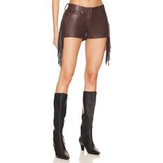 Pants & Shorts Norma Kamali x REVOLVE Fringe Short in Chocolate. also in M, S, XS, XXS