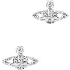 Vivienne Westwood Jewellery Vivienne Westwood Mini Bas Relief orb Stud Earrings Silver One