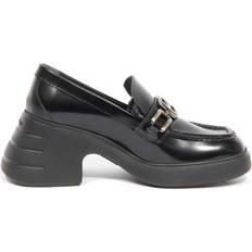 Hogan Heels & Pumps Hogan Pumps Female Black Chain Loafer Memory Foam Technology