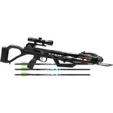 Hunting Killer Instinct Hero 380 Aluminum Comfortable Crossbow Package with X-Lok Foregrip in Black