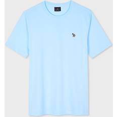 Paul Smith PS Paul Smith Pale Blue Organic Cotton Zebra Logo T-Shirt