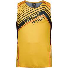 Gelb - Herren Tanktops La Sportiva T-Shirt Tank Ärmelloses Gelb Schwarz, Größe