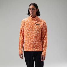 Pink - Unisex Outerwear Berghaus Prism Printed Trango Half Zip Fleece Orange