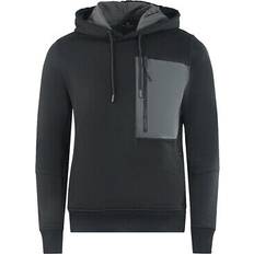 Belstaff Man Truien Belstaff Raft Branded Hood Black Hoodie