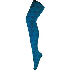 Green - Women Tights Sock Snob Womens Ladies Coloured Denier Opaque Fashion Tights Argyle Teal