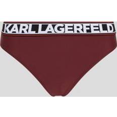 Rouge Bas de bikinis Karl Lagerfeld Logo Bikini Bottoms, Woman, Biking Red