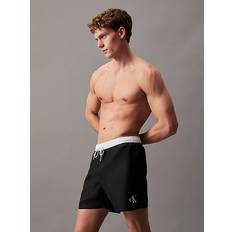 Coton Maillots de Bain Calvin Klein Herren Drawstring KM0KM01051 Badehose, Schwarz Pvh Black