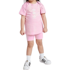 Muut Setit Adidas Infant Originals Repeat Trefoil T-shirt and Shorts Set - True Pink