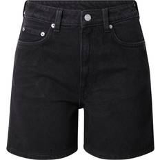 Weekday Bukser & Shorts Weekday Eya Højtaljede denimshorts sort vask-Black