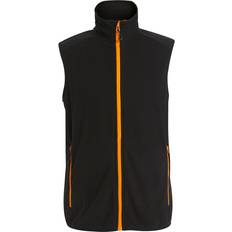 Orange Vests Regatta XXL, Black/Orange Pop Mens Navigate Fleece Gilet