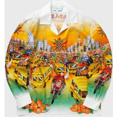 Multicolored - Unisex Shirts Casablanca UNISEX CUBAN COLLAR LONG SLEEVE SHIRT orange male Longsleeves now available at BSTN in