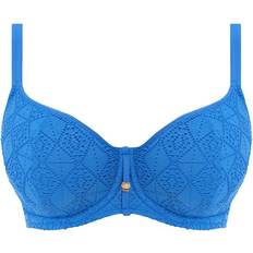 Blue - Women Bikinis Wacoal Freya Nomad Nights Sweetheart Bikini Top - Blue