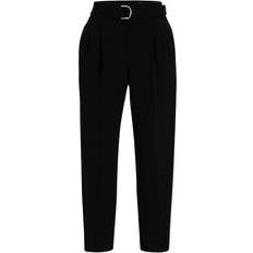 Kläder BOSS Regular-fit cropped trousers in crease-resistant crepe