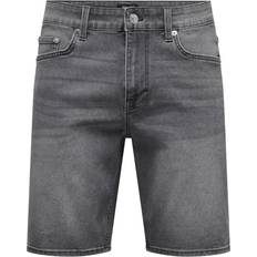 Grigio - Shorts di jeans Only & Sons 'WEFT' grey denim