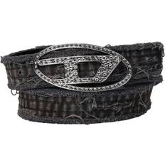 Diesel Dam Accessoarer Diesel Oval Logo B1dr Strass Belt Dam Bälten