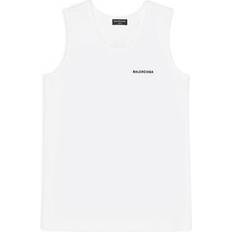 Balenciaga Tank Tops Balenciaga Loose Tank Top Cotton Elastane - White