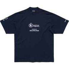 Balenciaga T-shirts Balenciaga WFP Medium Fit Cotton T-Shirt - Blue