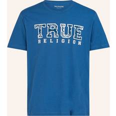 True Religion T-shirts True Religion Mens Short Sleeve Paisley Flock Tee - Blue