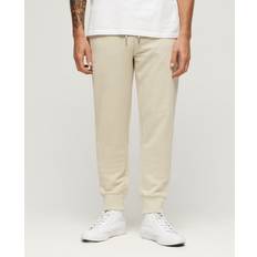 Homme - Naturel Pantalons & Shorts Superdry Essential Jogginghosen mit Logo Beige - Herren