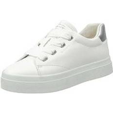 Gant Womens Avona White & Silver Trainers Natural