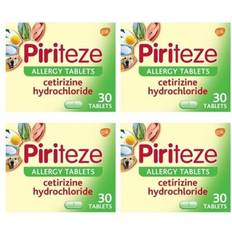 4x Cetirizine Hydrochloride Hayfever Skin Dust Allergy Relief