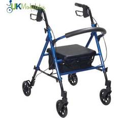 Drive Rollator lightweight walking frame 4 wheel walker adjustable seat height