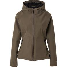 Ilse Jacobsen Jassen Ilse Jacobsen Softshell Jack Met Capuchon - Bronsgroen