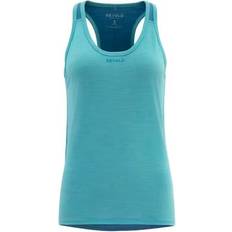 Mouwloze shirts Devold Running Merino Tank - Turquoise