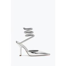 Rene Caovilla Cleo Silver Pump With Crystals Woman