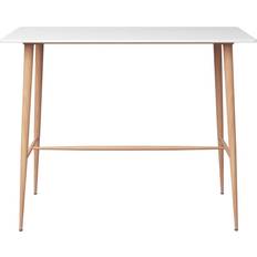 Wood Bar Tables vidaXL 248145 White/Natural Bar Table 60x120cm