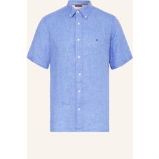 Tommy Hilfiger Skjorter Tommy Hilfiger Pigment Dyed Linen RF Shirt S/S - Blue