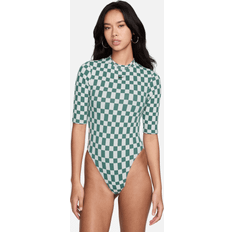 Azul Bodys Nike Sportswear Collection Jacquard Bodysuit - Women Green/White