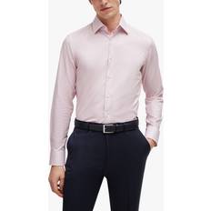 HUGO BOSS Pink Shirts HUGO BOSS Slim Fit Shirt, Light/Pastel Pink