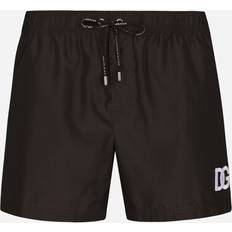 Dolce & Gabbana Trajes de Baño Dolce & Gabbana Men's Monogram Logo Swim Shorts Brown