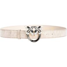 Pinko Ceinture Love Birds Croco Brillant -