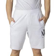 Armani Exchange White Trousers & Shorts Armani Exchange Weiße Shorts aus Französischem Frottee - Weiß