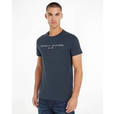 Oberteile Tommy Hilfiger Men's Logo Basic Mens T-Shirt Military Denim 38/Regular military denim