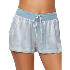 Satin Trosor Mikel Satin Sleep Boxer Shorts Morning Blue