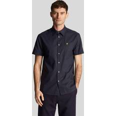 XS Shirts Lyle & Scott Men's Plain Poplin Mens Shirt Navy 40/Regular