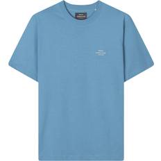 Mads Nørgaard T-shirts Mads Nørgaard Frode Emb Logo T-shirt - Captain's Blue