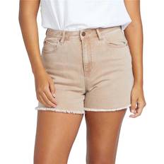Brown - Denim Shorts Volcom Stn Step Hirise Shorts mocha