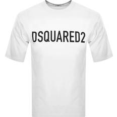 Mens White Logo-print Relaxed-fit Cotton-jersey T-shirt