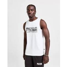 Puma Men Tank Tops Puma Core Camo Tank Top White Mens