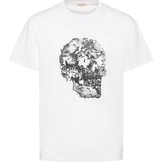 Alexander McQueen Wax Flower Skull Print T-shirt - Cotton