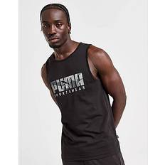 Puma Men Tank Tops Puma Core Camo Tank Top Black Mens