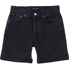 Nudie Jeans Men Shorts Nudie Jeans Josh Denim Shorts Aged Black Men's Organic Shorts Sustainable Clothing W31
