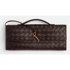 Bottega Veneta Long Clutch Andiamo With Handle Brown Woman