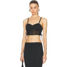 Elastane/Lycra/Spandex Blouses RTA Gizelle Top in Black. L, M, XL, XS, XXS