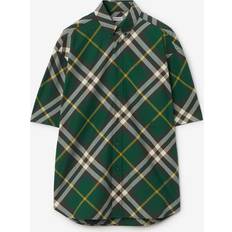 Burberry Green Clothing Burberry Check Cotton Shirt Ivy